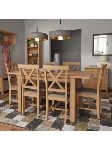 Stamford 1.2M Extending Table - Oak