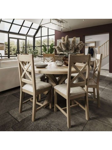 Maison Large Round Table  - Warm Oak