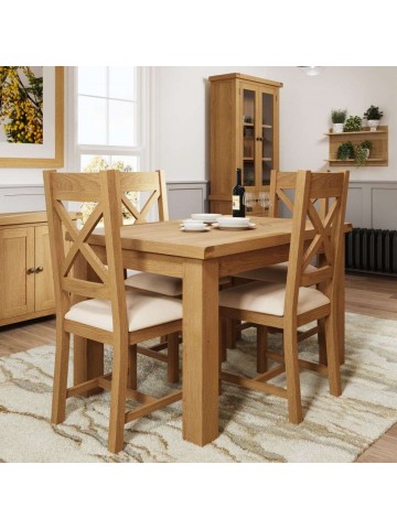 Cotswold 1.25M Butterfly Extending Table - Oak