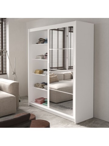 Berkshire 180cm Sliding Door Wardrobe - White