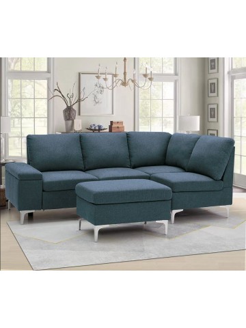 Shannon Corner Sofa - Blue