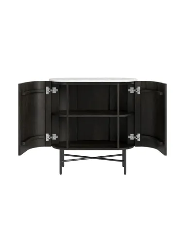 Lantine Mini Sideboard - Mango Charcoal/Marble
