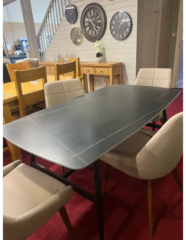 Massack Dining Chair - Light Brown PU