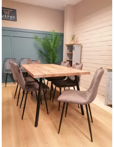 Florence Dining Chair - Velvet Brown