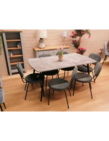 Covello Dining Chair - Grey Fabric