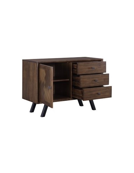 Nevada 1 Door 3 Drawer Sideboard - Mindi Wood