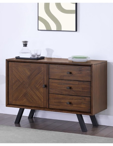 Nevada 1 Door 3 Drawer Sideboard - Mindi Wood
