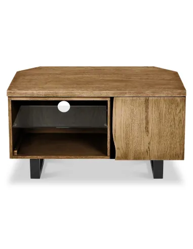 Isaac Corner TV Unit - Oak