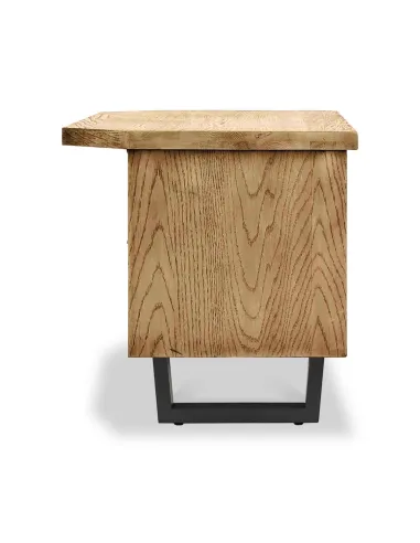 Isaac Corner TV Unit - Oak