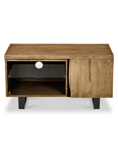 Isaac 900mm Small TV Unit - Oak