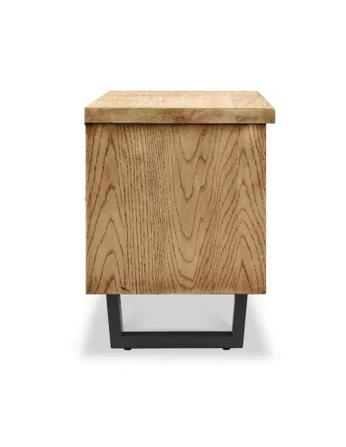 Isaac 900mm Small TV Unit - Oak