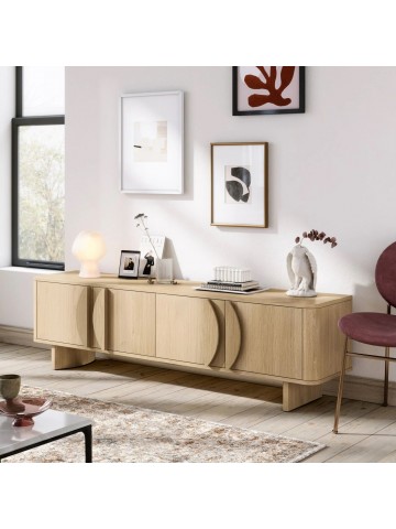 Cara Media Unit - Light Oak