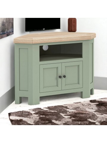 Salcombe Corner TV Unit - Sage