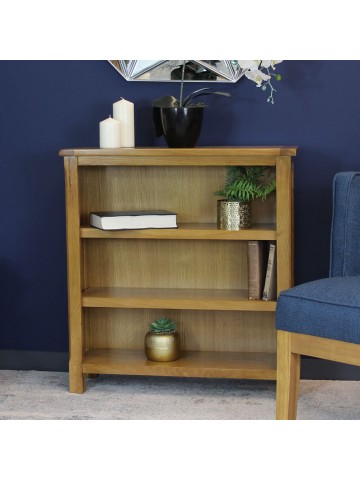 Kilmore Oak Low Bookcase - Oak