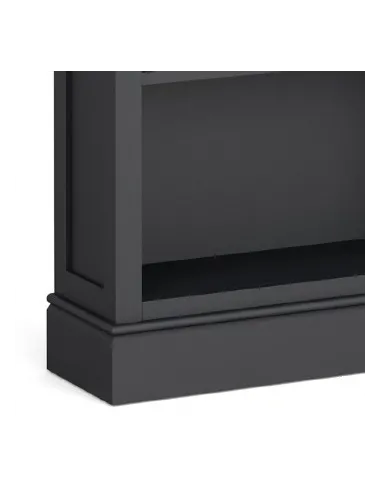 Columbia Large Bookcase - Charcoal