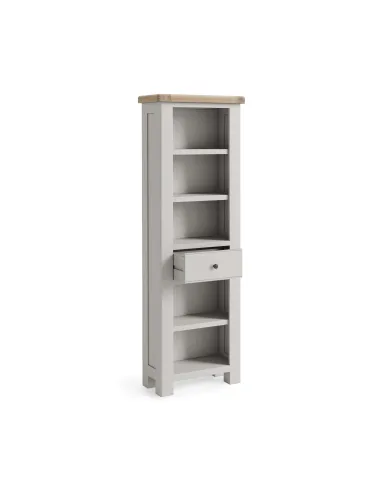 Marbury Slim Bookcase - Light Grey