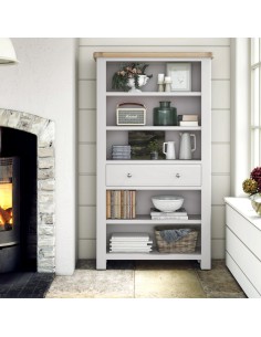 Marbury Large Bookcase - Light Grey