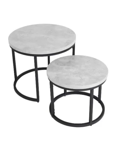 Munich Round Nest of Tables - Marble