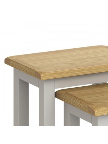 Rosa Nest of Tables - Grey/Oak