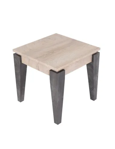 Milan Lamp Table - Grey/Light Oak