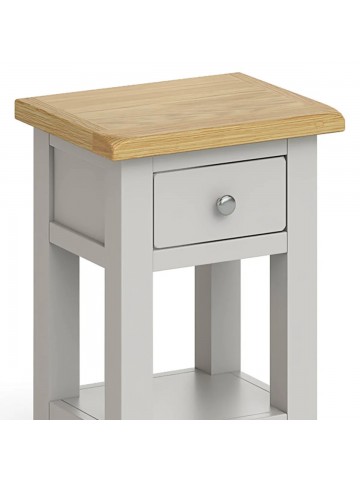 Rosa Lamp Table - Grey/Oak