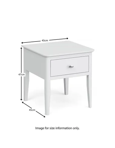 Ferndale Lamp Table - White