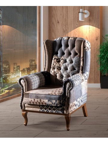 Molly Accent Chair - Dark Blue