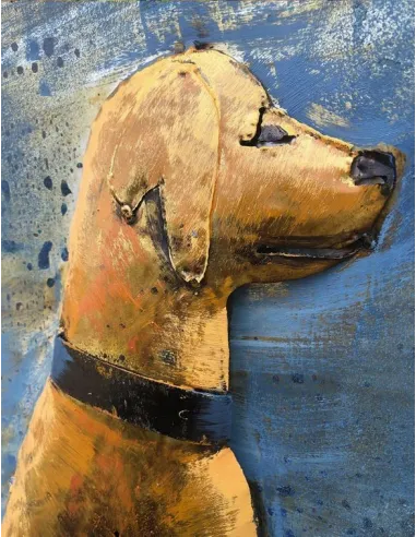 3D Metal and Wood Wall Picture FAM-1533 - 80X80 CM