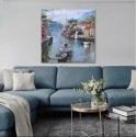 3D Metal and Wood Wall Picture FAM-2520 - 80X80 CM
