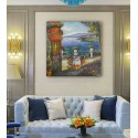 3D Metal and Wood Wall Picture FAM-2471-1 - 80X80 CM
