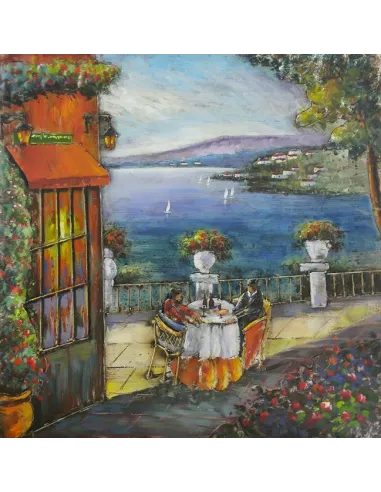 3D Metal and Wood Wall Picture FAM-2471-1 - 80X80 CM