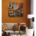 3D Metal and Wood Wall Picture FAM-2465 - 80X80 CM