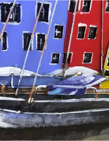 3D Metal and Wood Wall Picture FAM-1626 - 90X60 CM