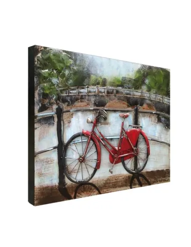 3D Metal and Wood Wall Picture FAM-0669 - 90X60 CM