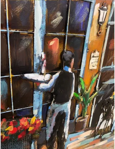 3D Metal and Wood Wall Décor L19T18 - 80X80 CM