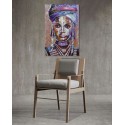 3D Metal and Wood Wall Picture FAM-2434 - 60X90 CM