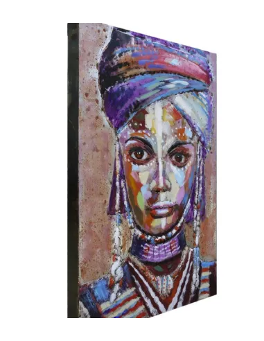 3D Metal and Wood Wall Picture FAM-2434 - 60X90 CM