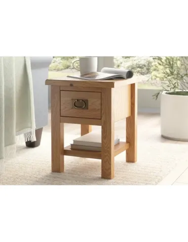 Astoria Lite Lamp Table - Waxed Oak