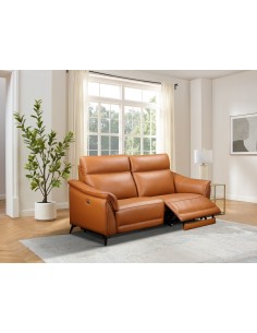 Porto 3 Seater Sofa - Light Brown