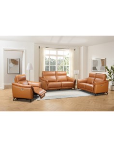 Porto 3 Seater Sofa - Light Brown 2