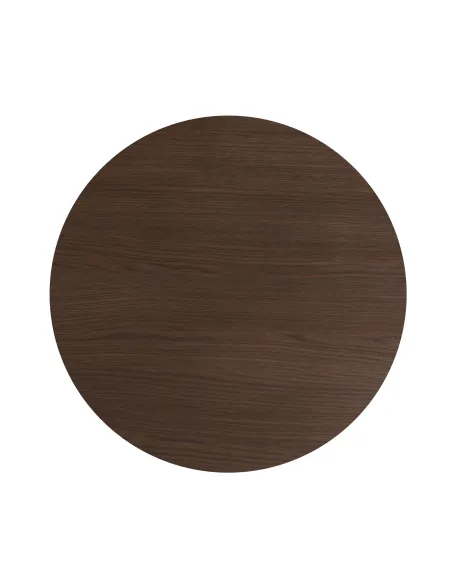 Haiden Round Side Table - Dark Oak