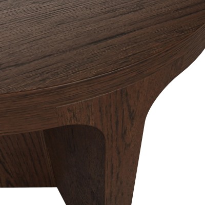 Haiden Round Side Table - Dark Oak