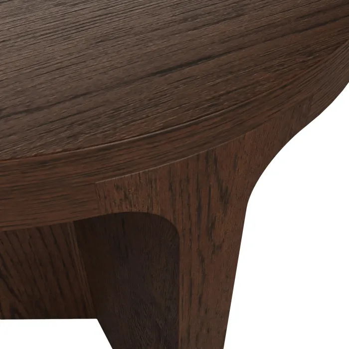 Haiden Round Side Table - Dark Oak