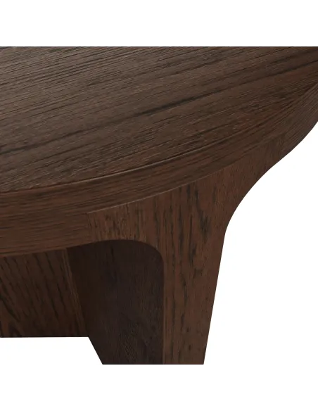 Haiden Round Side Table - Dark Oak