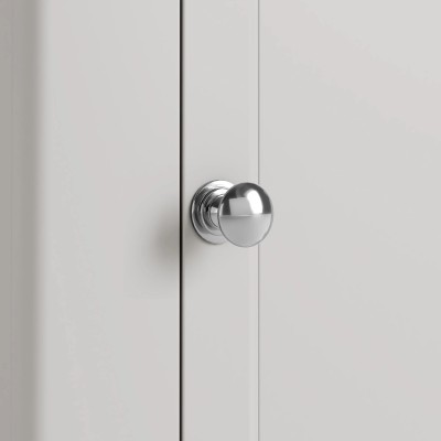 Marbury Corner Display Cabinet - Light Grey