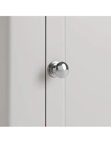 Marbury Corner Display Cabinet - Light Grey