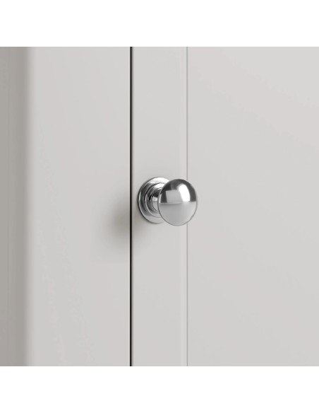 Marbury Corner Display Cabinet - Light Grey