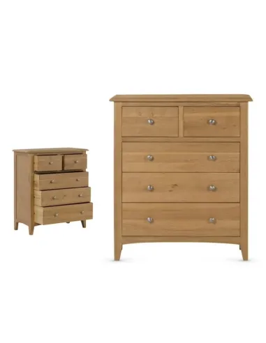 Kilkenny 2+3 Chest - Oak
