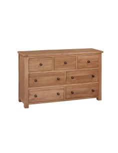 Siena 3+3 Drawer Wide Chest - Oak