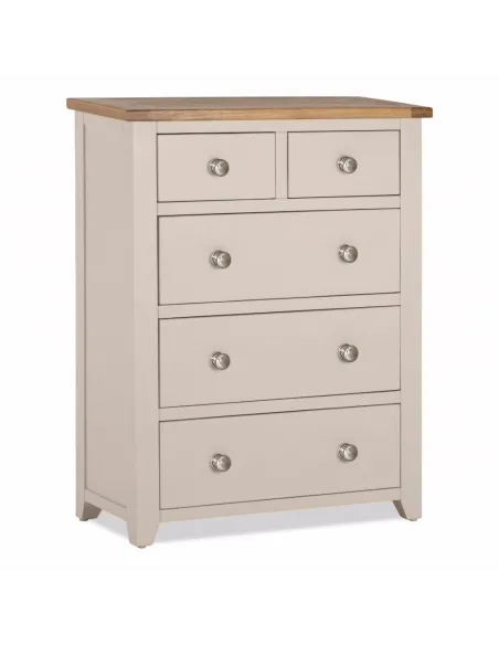 Siena 3+2 Drawer Chest - Silent Grey